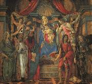 BOTTICELLI, Sandro San Barnaba Altarpiece (Madonna Enthroned with Saints) gfj china oil painting artist